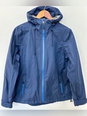 Orvis Ultralight Storm Rain Jacket Women’s Medium 21x27 Blue Waterproof Hooded